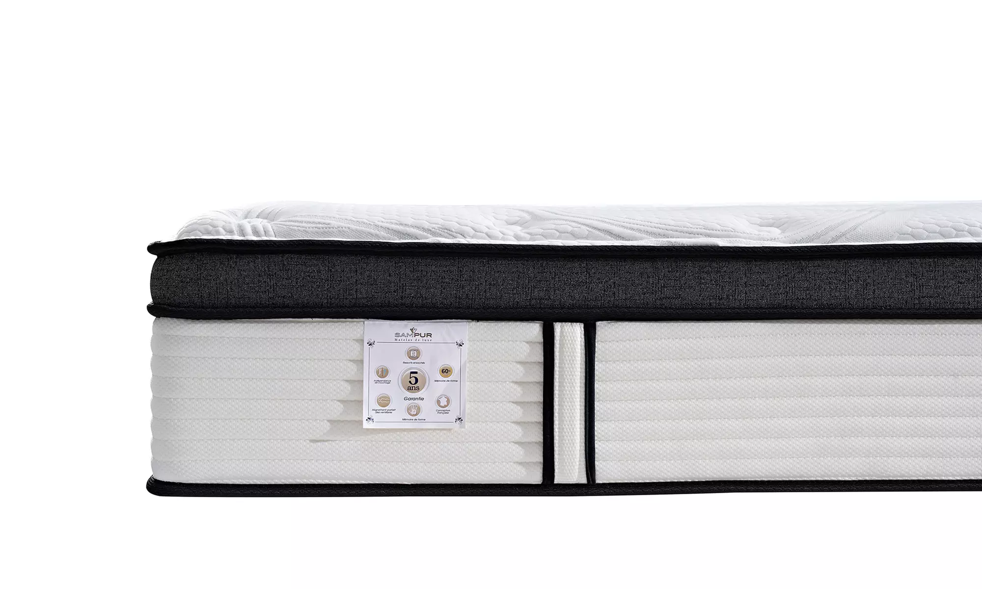 Matelas Grand View tehnologie hybride, 26 cm
