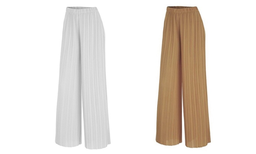 Image 12: Women's Pleated Trousers