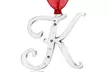 Silvertone Initial Ornaments - Second Medium