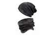 1x oder 2x Beanie oder Set mit Beanie & Schal mit Fleece-Innenseite in Farbe nach Wahl - Second Medium