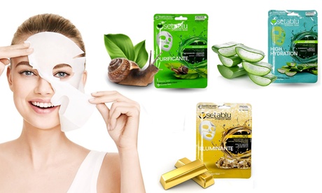 3 o 6 maschere per viso Setablu disponibili in 3 modelli