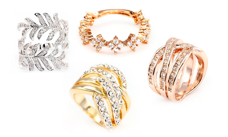 Image 1: Rings Collection Made with Crystals from Swarovski®