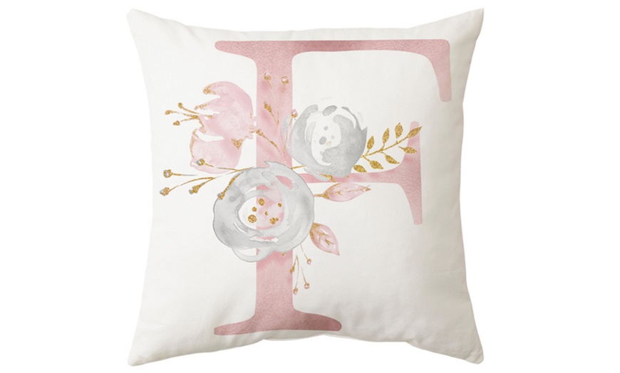 Image 11: Pink Letter Pillow Cushion Cover