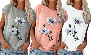 Women's Daisy Design T-Shirt