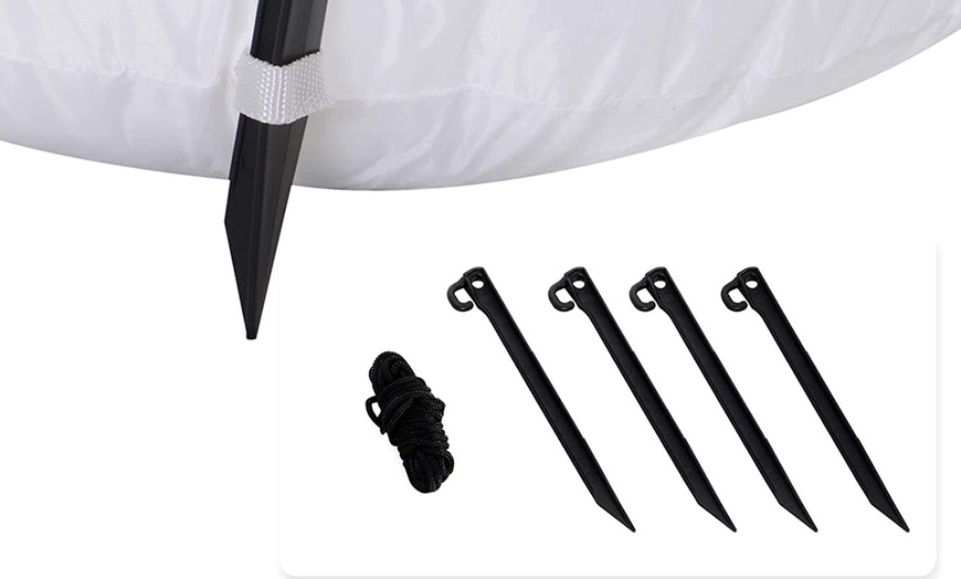 Image 51: HomCom Halloween Inflatable Decorations, Ghosts and Skeletons