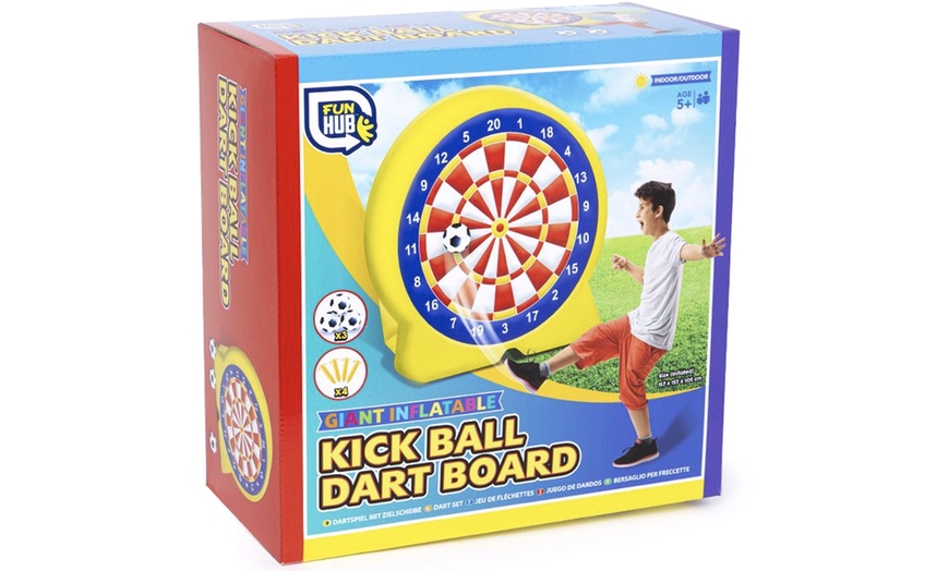 Image 6: Giant Inflatable Kick Ball Dart Board