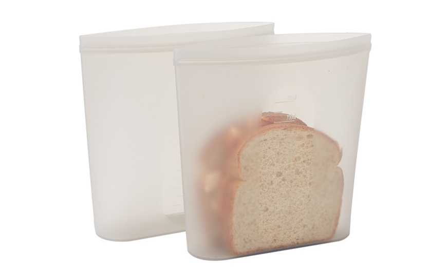 Image 5: Reusable Silicone Food Storage Bag for Sandwiches and Snacks