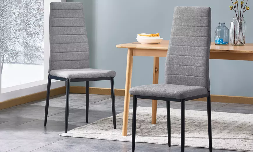 Image 7: 2 Scandinavische eetkamerstoelen