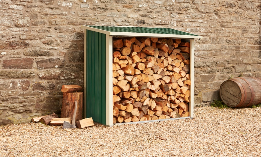 Image 1: Metal Log Store