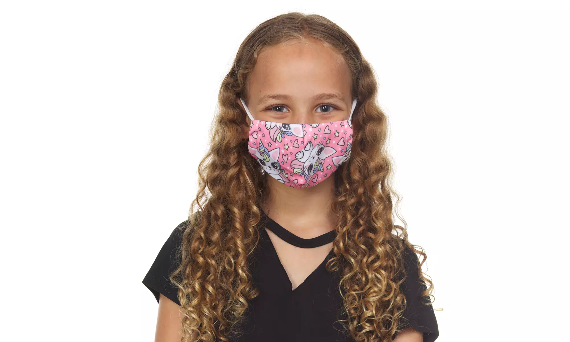 Kids' Cute Face Masks in Colorful Prints (12-Pack) - Second Medium