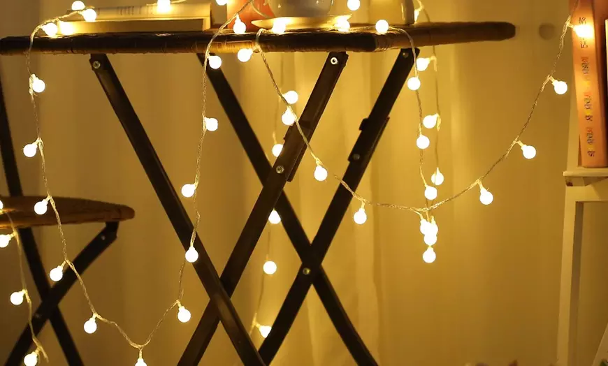 Image 5: LED Frosted Globe String Lights