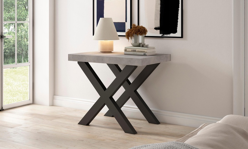 Image 29: Table console extensible avec pieds en bois massif