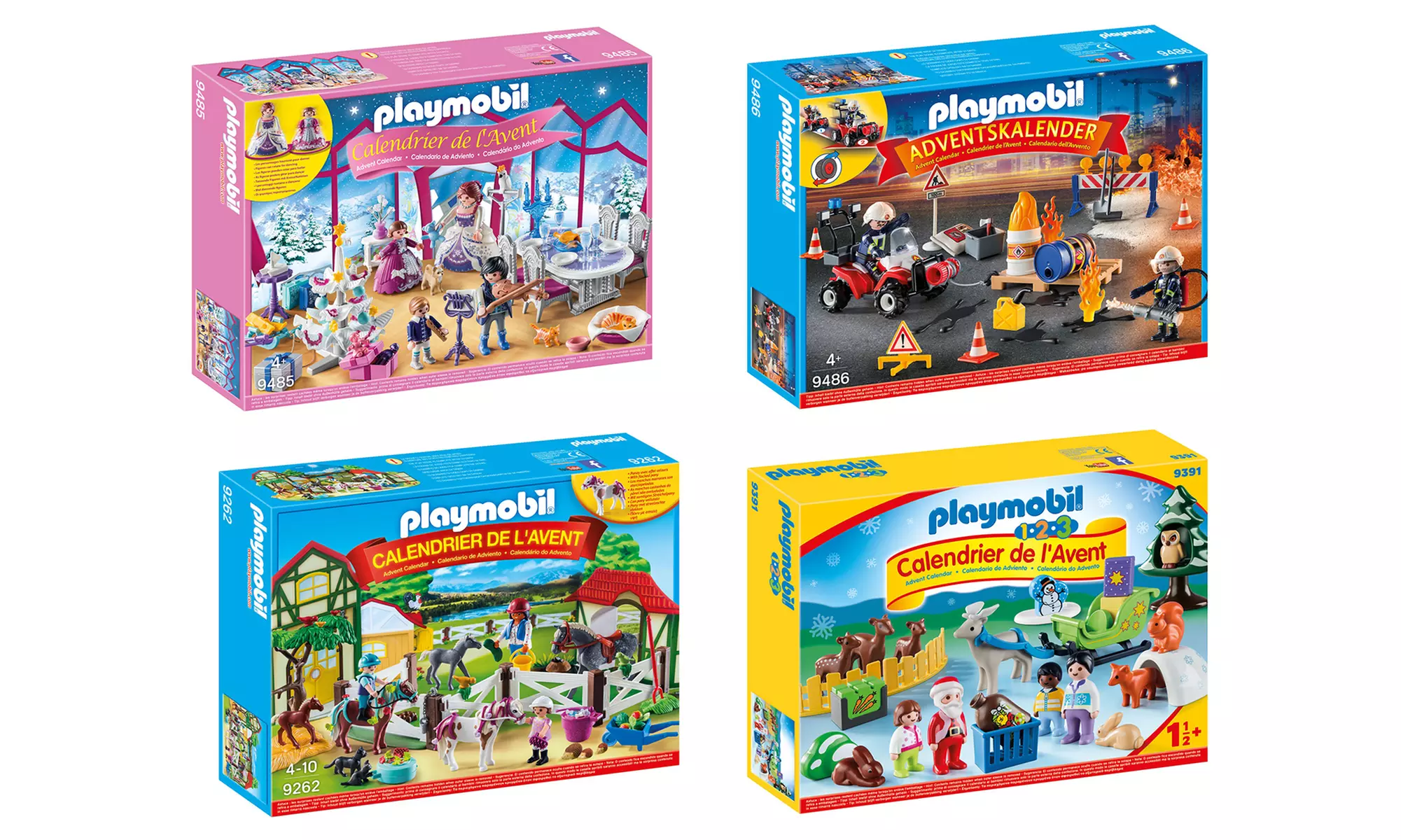 Calendriers de l'Avent Playmobil® 1.2.3, Fabrique du Père Noël, Pompiers, et bien d'autres... - Primary Image
