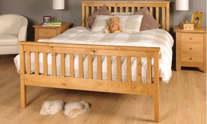 Sardinia Solid Wood Bed Frame with Optional Mattress