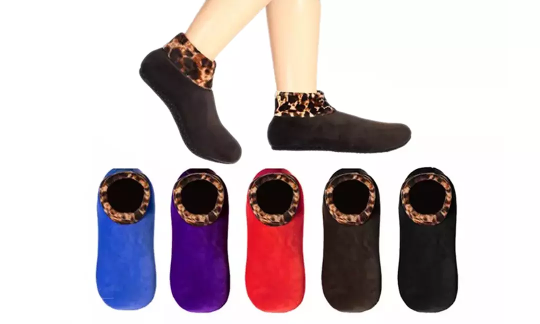 1 ou 2 paires de chaussettes thermiques polaires antidérapantes femmes, coloris au choix - Primary Image