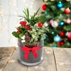 Image 1: Festive Trio Glass Bowl Arrangement