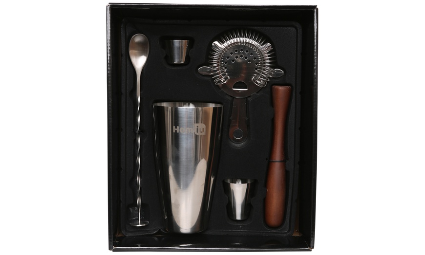 Image 3: Stainless Steel Cocktail Bar Set