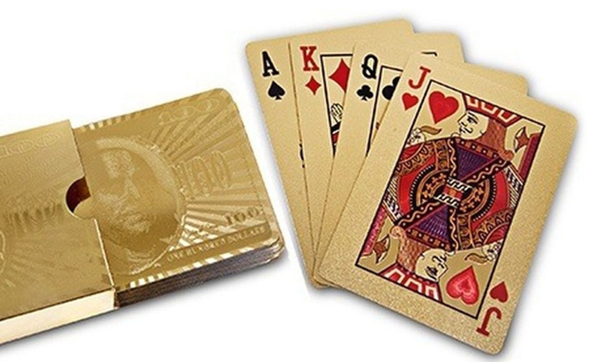 Image 8: Set of 54 Gold-Plated Cards