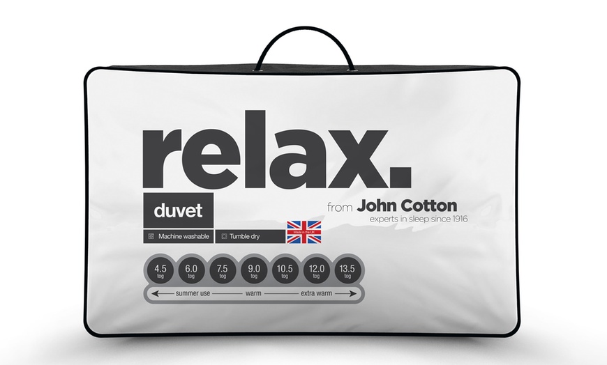 John cotton relax clearance duvet and four pillows