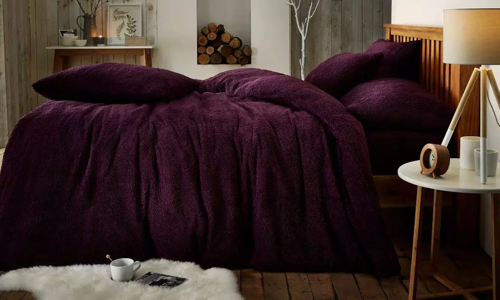Gaveno Cavailia Fluffy Teddy Bear Fleece Thermal Soft Duvet Cover Set