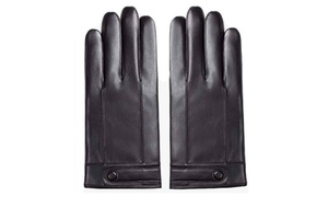 Men's Touch Screen Leather Gloves