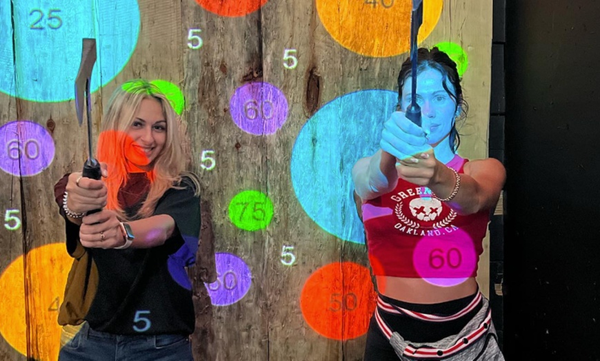 Image 2: Up to 53% Off Axe Throwing and Arcade Cards at Q-Zar
