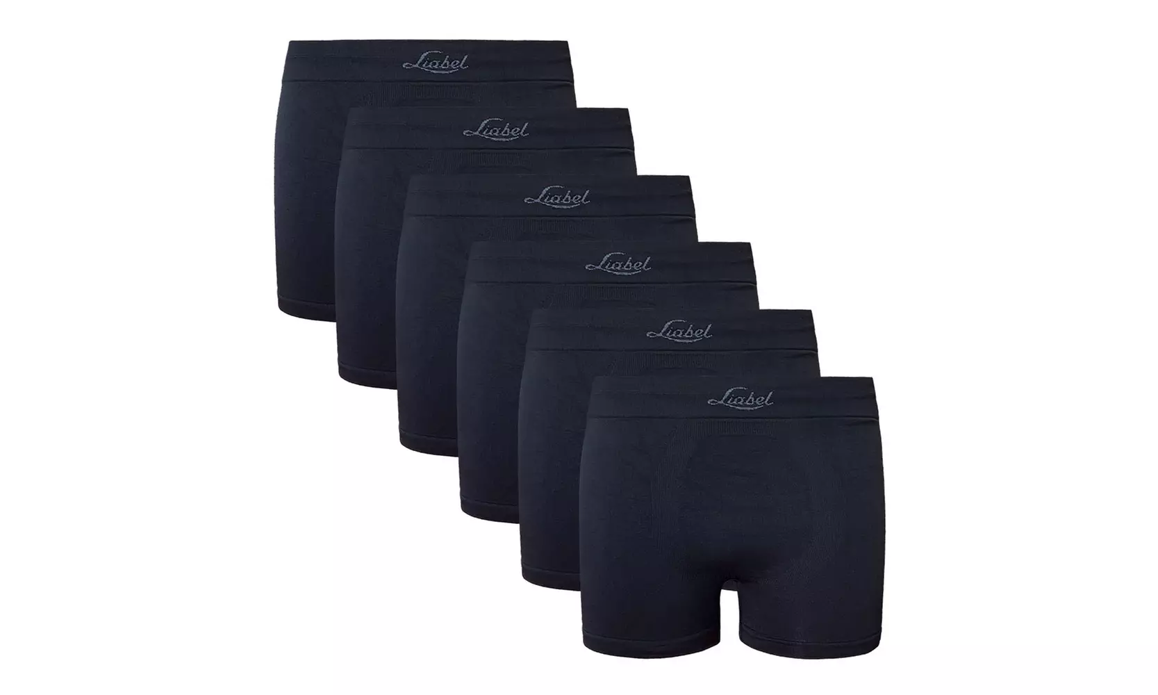 Set da 6 boxer o slip in cotone bielastico Seamless Liabel