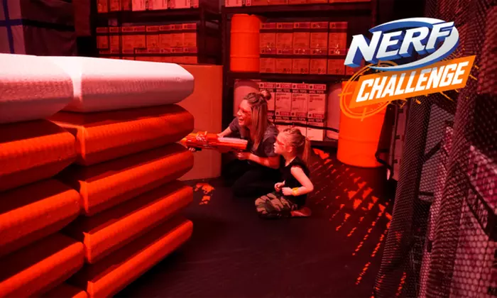 Unlimited Play Pass or Spectator Pass for One Person to Nerf Challenge (Up to 26% Off) - Primary Image