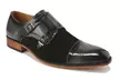 Gino Vitale Men's Double Monk Strap Two-Tone Loafer - Second Medium