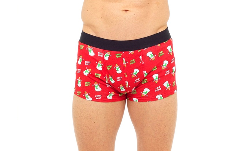 Image 2: Men's Christmas Boxer Shorts