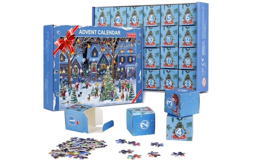 Image 2: 1008 Pieces 24 Days of Christmas Countdown Calendars Jigsaw Puzzles