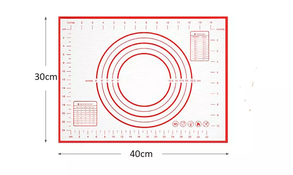 1x oder 2x Antihaft-Silikon-Backmatte