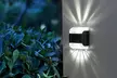 Set of Four or Eight Outdoor Water-Resistant Solar Wall Light Porch Lamps - Second Medium