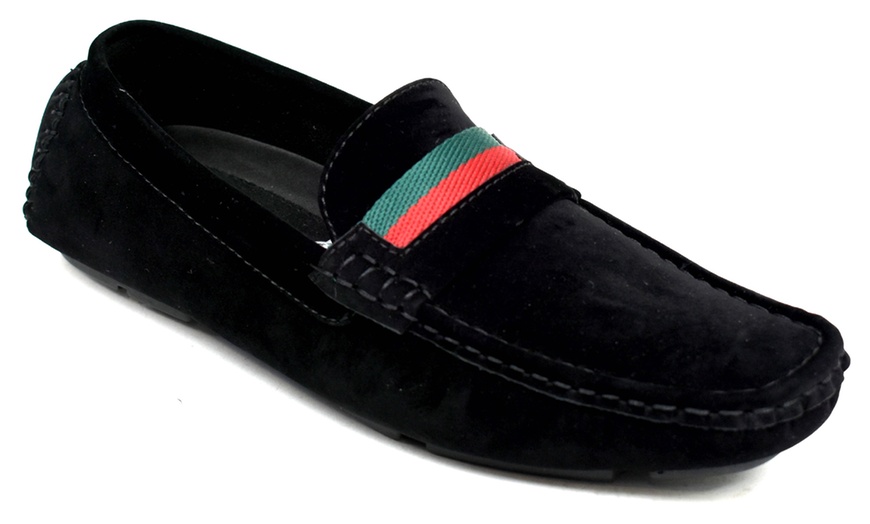 Image 13: Boys' Faux Suede Slip-On Loafers