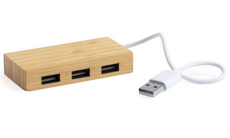 Porta USB 2.0 Smartek realizzata in bambù