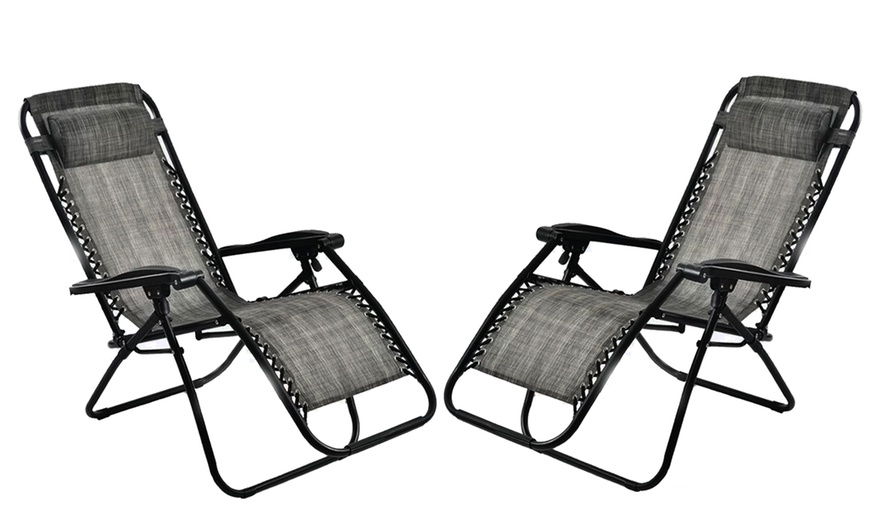 Image 2: Two Zero Gravity Reclining Chairs