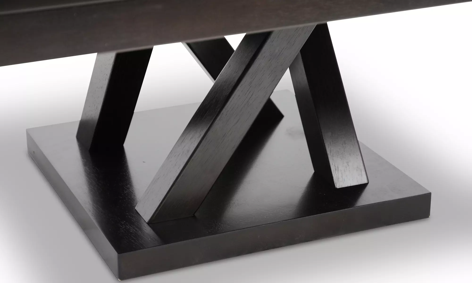 Modern Dark-Brown Twisted Coffee Table  - Second Medium