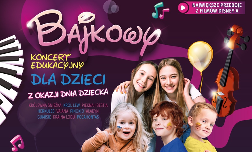 Image 1: Bilety na „Bajkowy koncert”: muzyczne spotkanie z bohaterami bajek