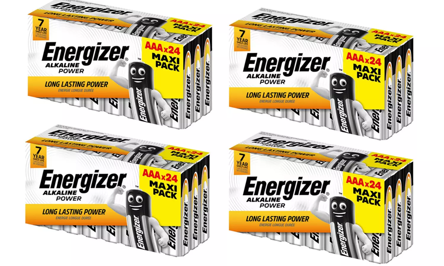 8, 16, 24, 48, 72, 96 oder 177 Energizer Alkaline AA- o. AAA-Batterien