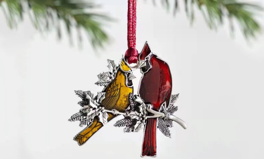 Image 7: Christmas Hanging Metal Ornament Tree Decorations