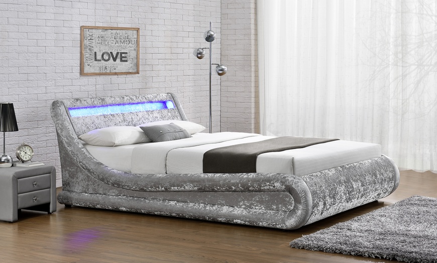 Image 5: Galaxy LED Ottoman Beds