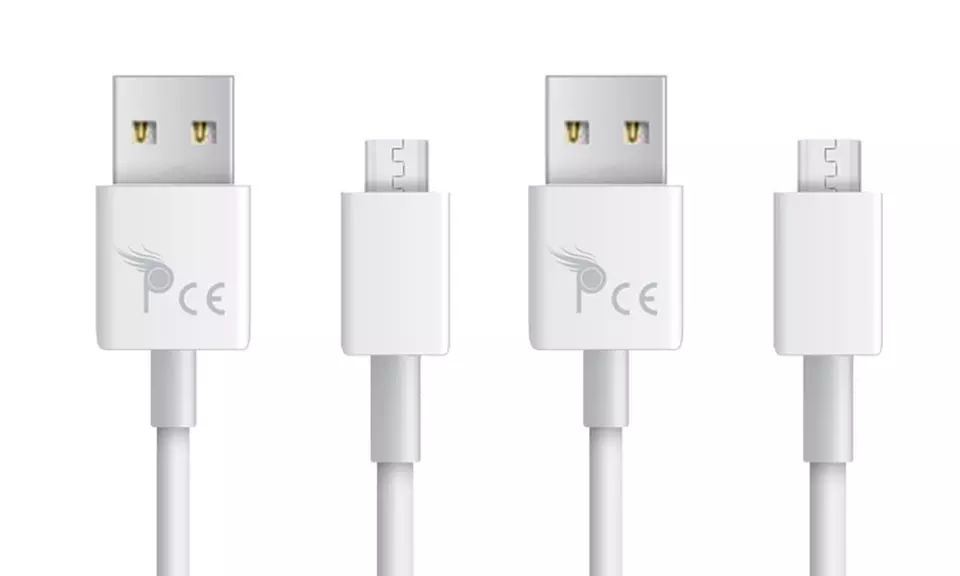 1 ou 2 câbles blancs compatible avec iPhone et iPod (tous modèles), iPad, Samsung - Second Medium