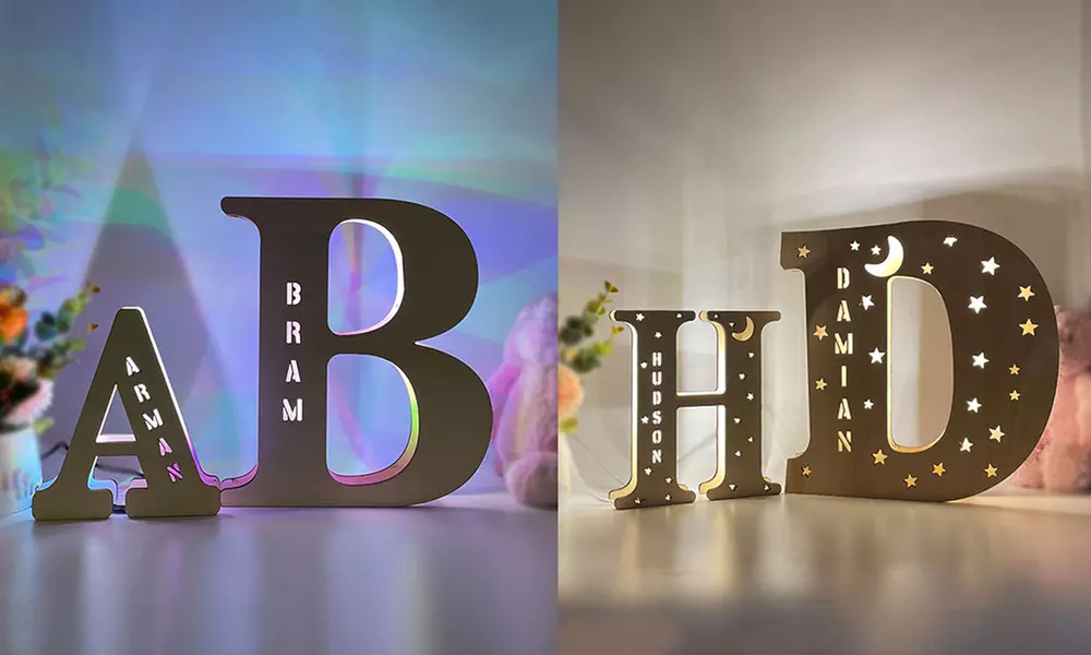 Personalisiertes Buchstaben-Licht