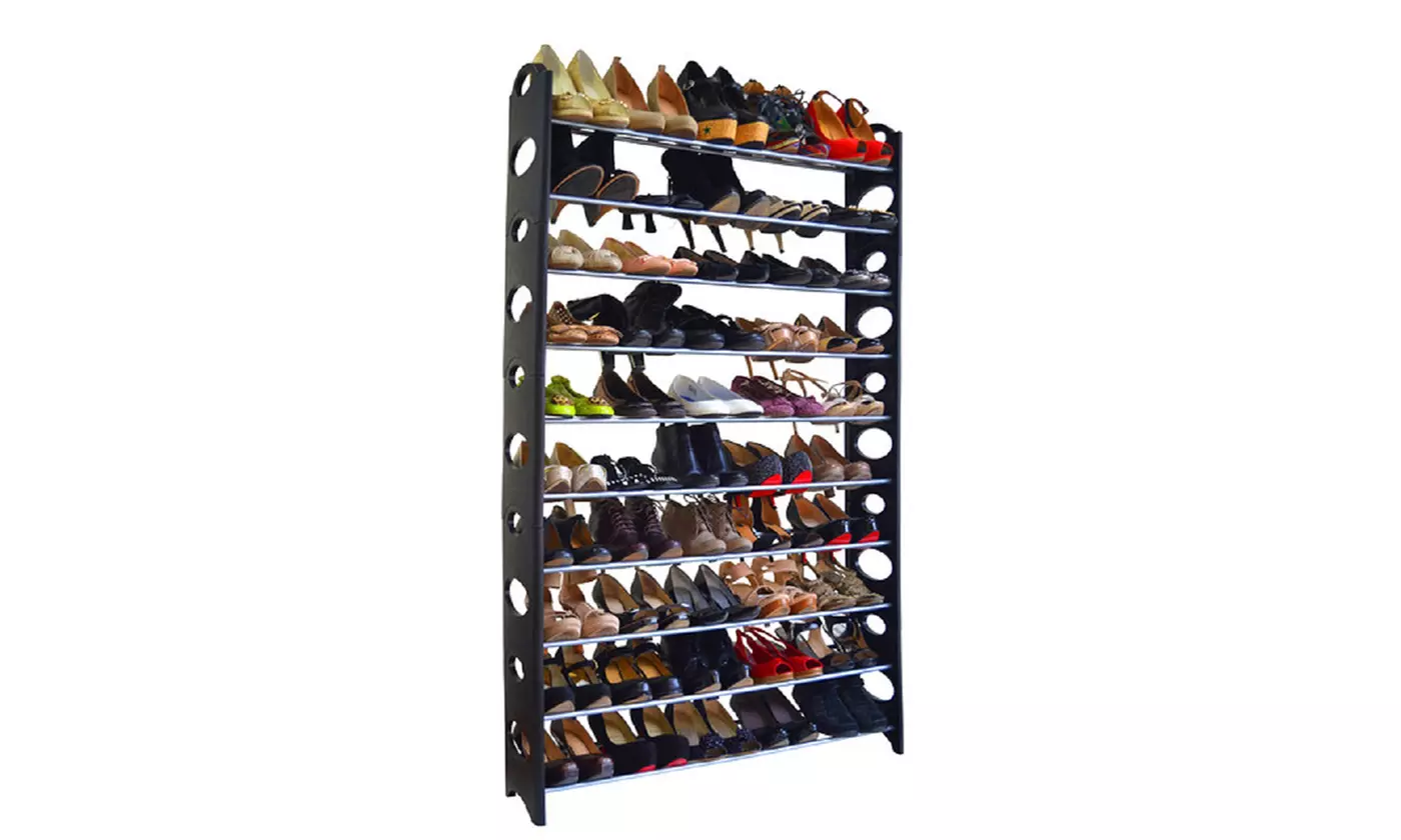 10-Tier Freestanding Value Shoe Rack - Second Medium