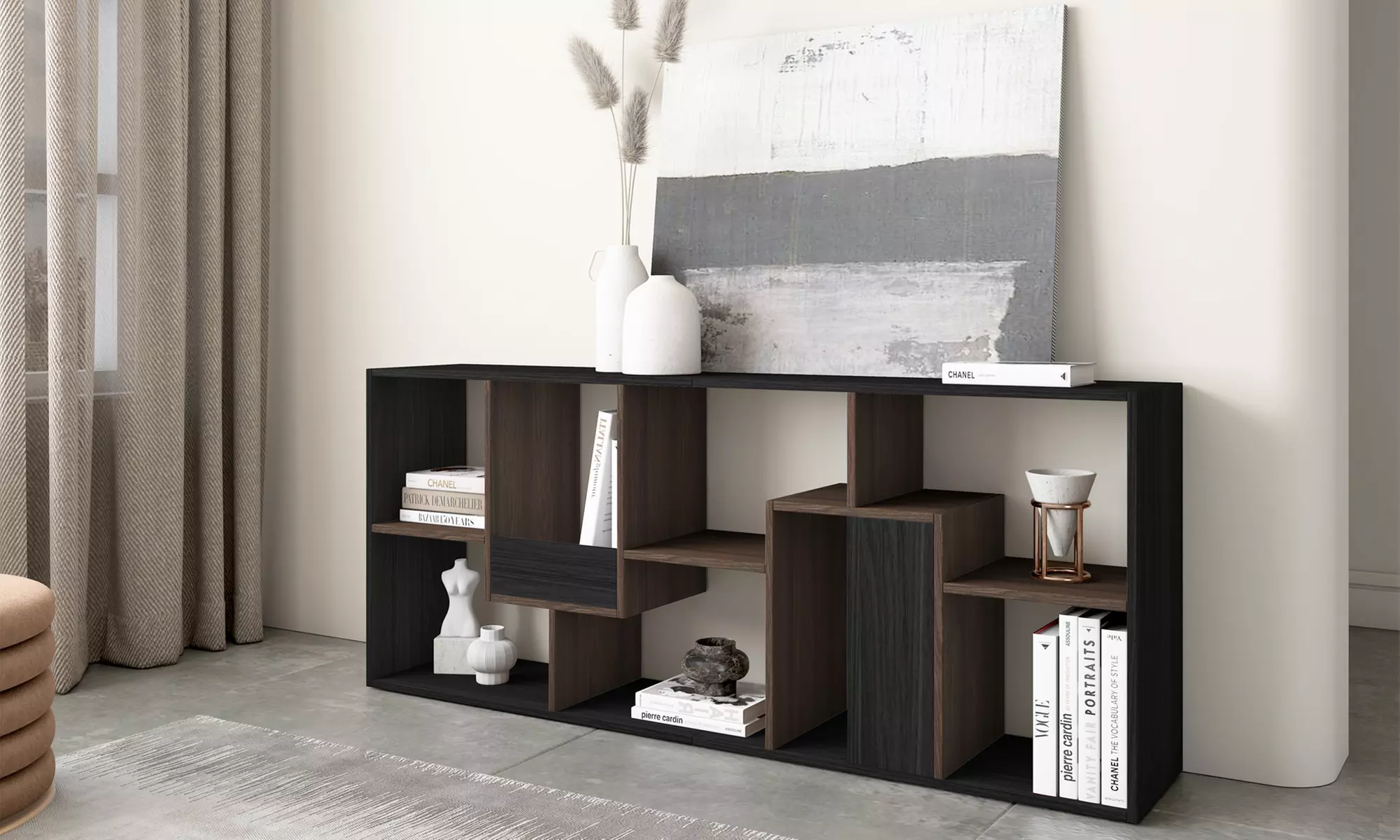 Estantería librería multiposición de diseño