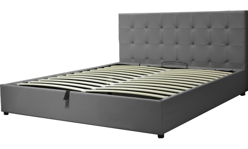 Image 5: Lit coffre "Tokyo" Simili cuir, matelas en option, Sampur