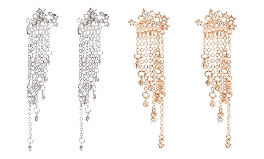 Image 2: Boucles d'oreilles pendantes étoiles