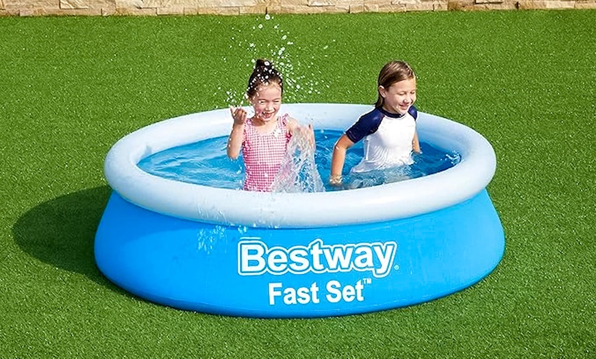 Image 3: Piscine ronde gonflable Bestway