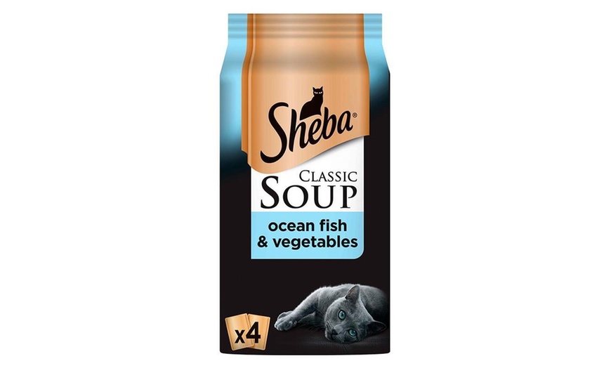 Image 4: 48 or 96 Sheba Classic Soup Wet Cat Food Pouches 40g