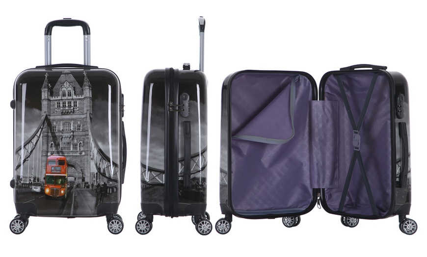 Image 3: Three-Piece Luggage Set